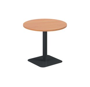 5 Star Forge Mid Round Table 800mm Beech/Black KF800200