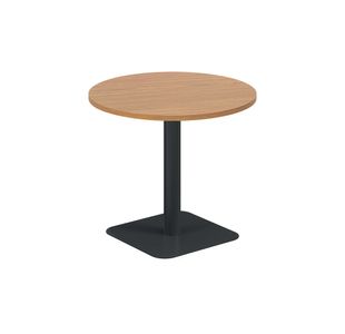 5 Star Forge Mid Round Table 800mm Nova Oak/Black KF800203