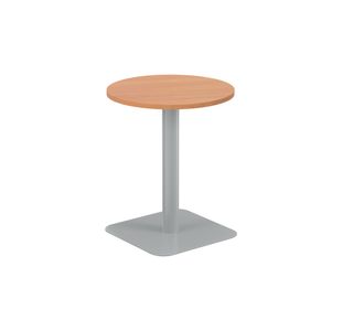 5 Star Forge Mid Round Table 600mm Beech/Silver KF800205