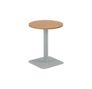 5 Star Forge Mid Round Table 600mm Nova Oak/Silver KF800208