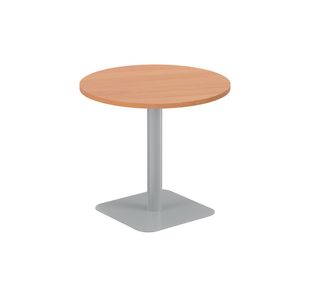 5 Star Forge Mid Round Table 800mm Beech/Silver KF800210