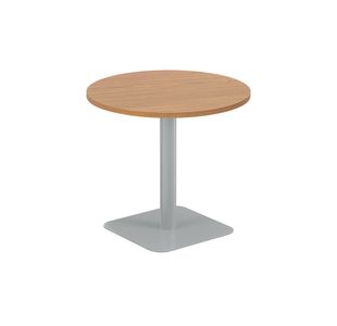 5 Star Forge Mid Round Table 800mm Nova Oak/Silver KF800213