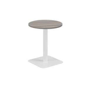 5 Star Forge Mid Round Table 600mm Grey Oak/White KF800217