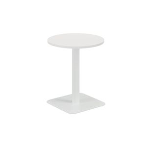5 Star Forge Mid Round Table 600mm White/White KF800219