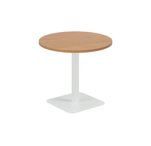 5 Star Forge Mid Round Table 800mm Nova Oak/White KF800223