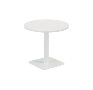 5 Star Forge Mid Round Table 800mm White/White KF800224