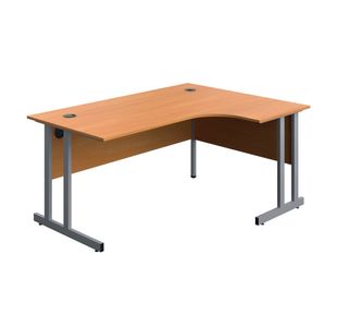 5 Star Modara TU RH Radial Desk 1600x1200mm Beech/Silver KF800232