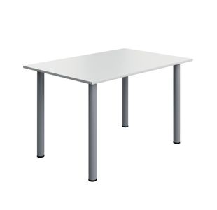 5 Star Modara Rectangular Meeting Table 1200x800x730mm White KF800281