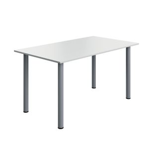 5 Star Modara Rectangular Meeting Table 1400x800x730mm White KF800282