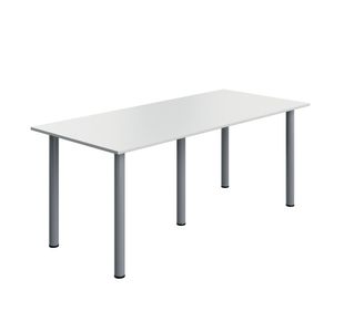 5 Star Modara Rectangular Meeting Table 1800x800x730mm White KF800284