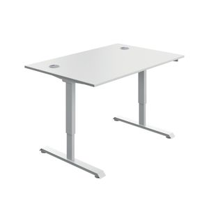 5 Star Modara SM Sit/Stand Height Adj Desk 1200x800 Wht KF800326