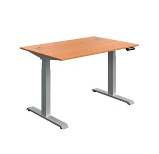 5 Star Modara DM Sit/Stand Height Adj Desk 1200x800 Bch/Slv KF800330