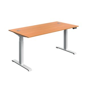 5 Star Modara DM Sit/Stand Height Adj Desk 1600x800 Bch/Wht KF800344