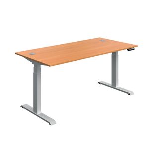 5 Star Modara DM Sit/Stand Height Adj Desk 1600x800 Bch/Slv KF800347