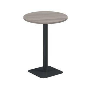 5 Star Forge High Round Table 800mm Grey Oak/Black KF800354