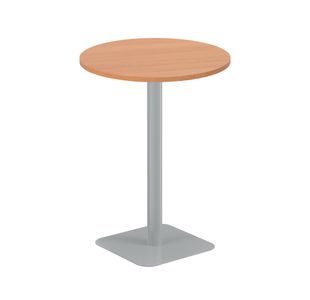 5 Star Forge High Round Table 800mm Beech/Silver KF800358