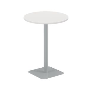 5 Star Forge High Round Table 800mm White/Silver KF800362