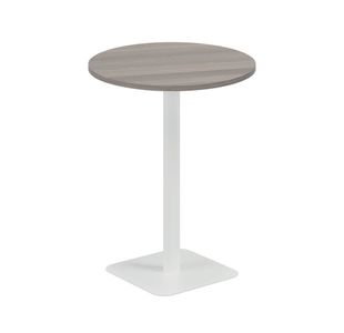 5 Star Forge High Round Table 800mm Grey Oak/White KF800366