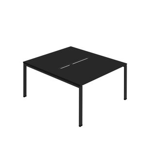 Jemini Two Person Back-to-Back Bench Desk Black/Black KF800585