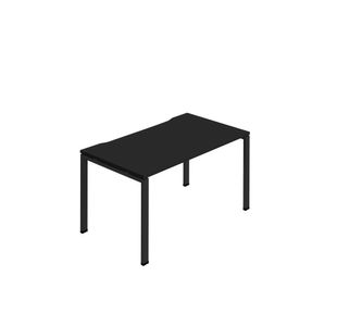 Jemini One Person Bench Desk 1200x800mm Black KF800635