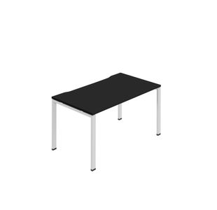 Jemini One Person Bench Desk 1400x800mm Black/White KF800653