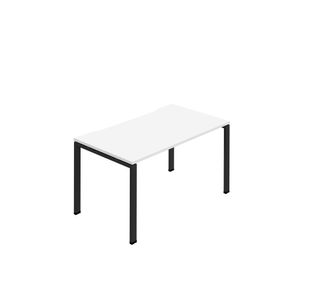 Jemini One Person Bench Desk 1600x800mm White/Black KF800678