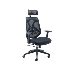 Arista Stealth High Back Chair with Headrest Black KF80304