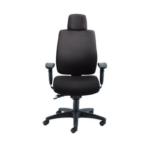 Avior Elbrus High Back Operator Chair 650x678x678mm Black KF80333