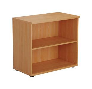 First 1 Shelf Wooden Bookcase 800x450x730mm Beech KF803775