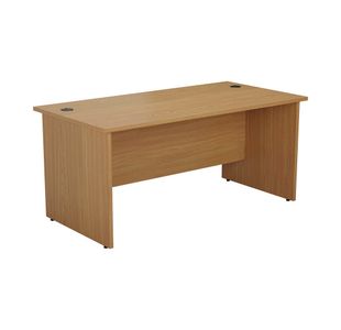 Jemini Rectangular Panel End Desk 1400x800x730mm Nova Oak KF804420