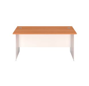 Jemini Rectangular Panel End Desk 1400x800x730mm Beech KF804703