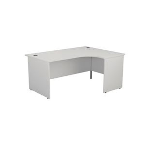 Jemini Radial Right Hand Panel End Desk 1800x1200x730mm White KF805212