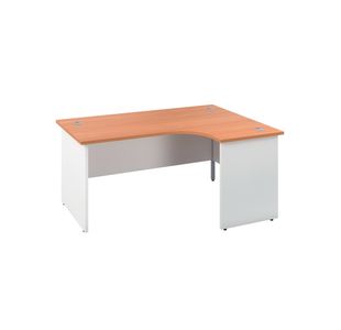 Jemini Switch Radial Right Hand 1600x1200x730mm Beech/White KF805427