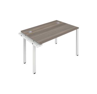Jemini 1 Person Extension Bench Desk 1200x800x730mm Grey Oak/White KF808558