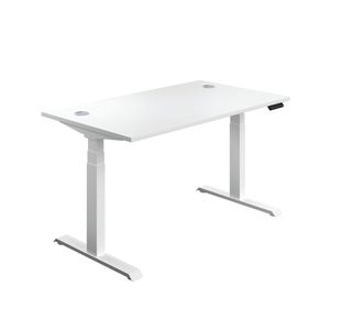 Jemini Sit/Stand Height Adjustable Desk 1200x800 Wht KF809791