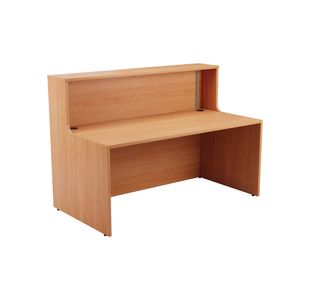 Jemini Reception Unit 1600x800x740mm Beech KF816302