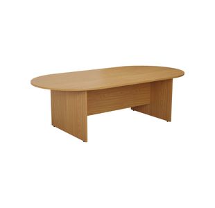 Jemini D-End Meeting Table 1800x1000x730mm Nova Oak KF816691