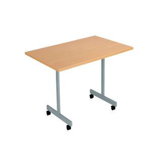 Jemini Rectangular Tilting Table 1200x700x720mm Beech/Silver KF816722