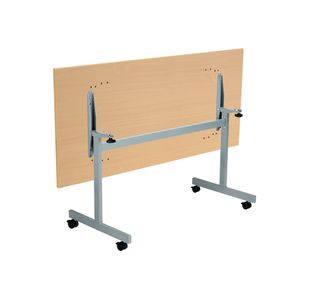 Jemini Rectangular Tilting Table 1600x700x720mm Nova Oak/Silver KF816852