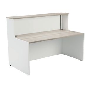 Jemini Reception Unit 1600x800x740mm Grey Oak/White KF818436