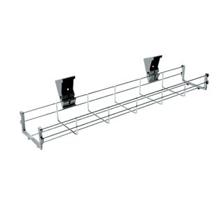 Jemini 1400mm Wire Basket for 1600mm Desks Silver KF81978