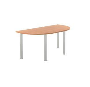 Jemini Semi Circular Multipurpose Table 1600x800x730mm Beech KF819899