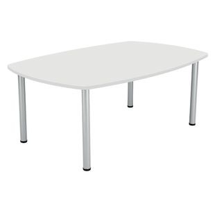 Jemini Boardroom Table Pole Leg 1800x1200x730mm White KF821922