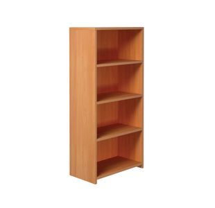 5 Star Modara Bookcase 3 Shelves 750x400x1600mm Beech KF822110