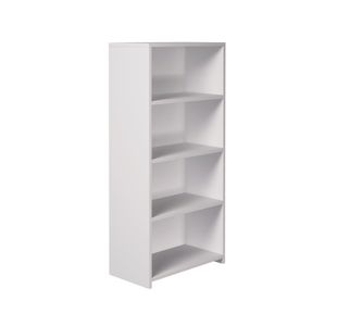 5 Star Modara Bookcase 3 Shelves 750x400x1600mm White KF822134