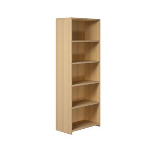 5 Star Modara Bookcase 4 Shelves 750x400x2000mm Oak KF822158