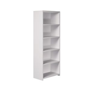 5 Star Modara Bookcase 4 Shelves 750x400x2000mm White KF822165