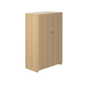 5 Star Modara Lockable Cupboard 2 Shelves 750x400x1200mm Oak KF822219