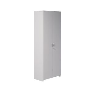 5 Star Modara Lockable Cupboard 4 Shelves 750x400x2000mm Wht KF822288