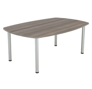 Jemini One Fraction Plus Boardroom Table 1800x1200x730mm Grey Oak KF822581